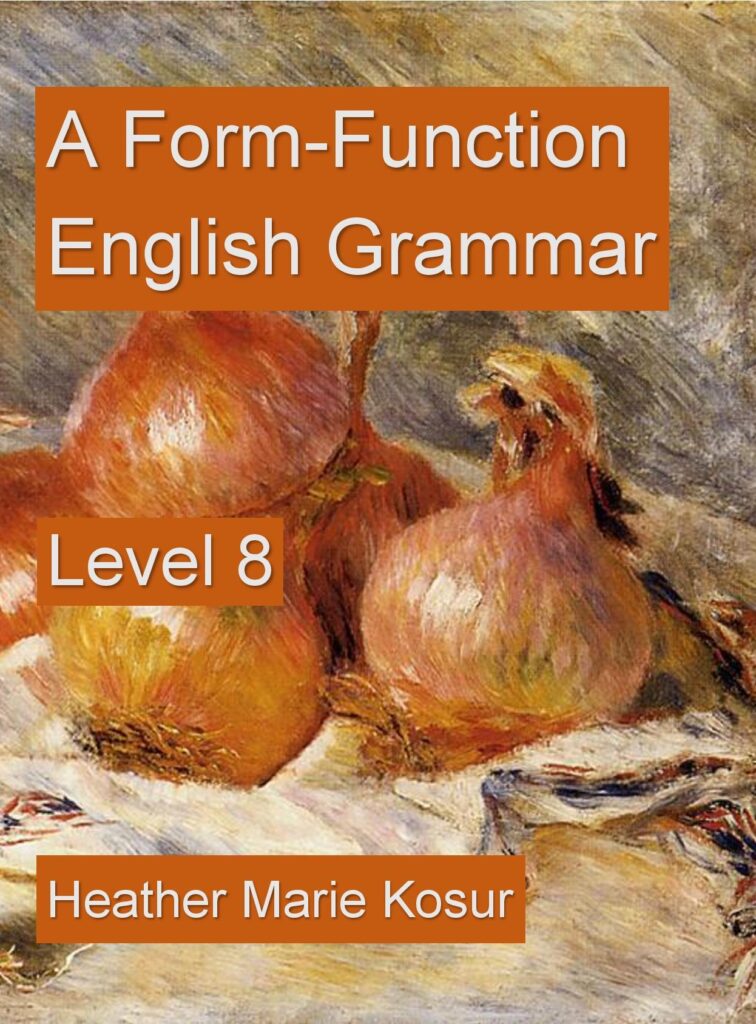 Level 8 Form-Function English Grammar Front Cover